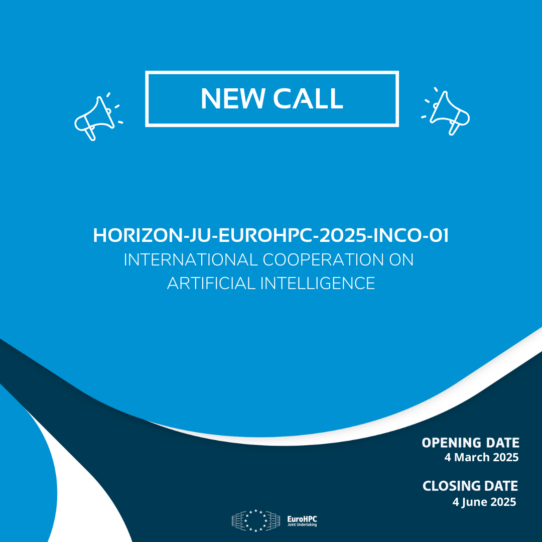 New Call to Strengthen EuroHPC International Cooperation on